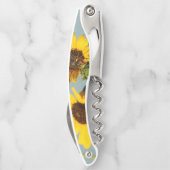 Yellow Wild Sunflowers with Bee Photograph ソムリエナイフ (裏面)