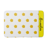 Yellow Wildflower customizable Photo Bath Mat バスマット (正面)