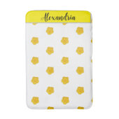 Yellow Wildflower customizable  Photo Bath Mat バスマット (正面縦)