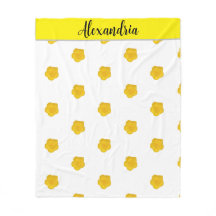 Yellow Wildflower customizable  Photo Fleece blank