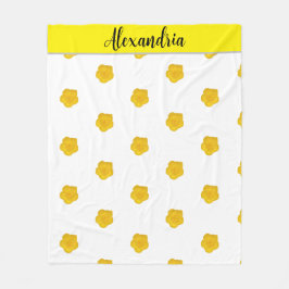 Yellow Wildflower customizable  Photo Fleece blank フリースブランケット