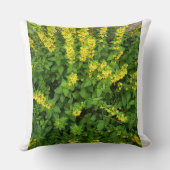 Yellow Wildflower Garden Decorative Pillow クッション (裏面)
