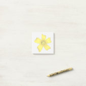 Yellow Wildflower Sticky Notes ポストイット (デスク上)