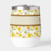 Yellow Wildflowers Pattern Monogram Name (正面)