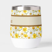Yellow Wildflowers Pattern Monogram Name (背面)