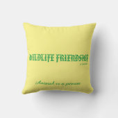 yellow wildlife friendship - Giraffe cushion クッション (裏面)