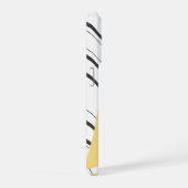 Yellow Zig Zag Pattern iPhone Case iPhoneケース (右側面)