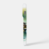 Yellowbilled Teal 200924AREF138 - Watercolor iPhoneケース (左側面)