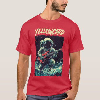 YELLOWCARDバンド ファンアート 友達 レトロ Tシャツ