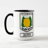 Yellowheadのハイウェー-碧玉、アルバータ マグカップ (左)