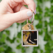 Yellowmarginのあくびをし、威圧的な口 キーホルダー (手)