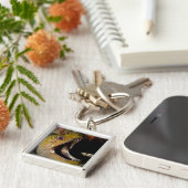 Yellowmarginのあくびをし、威圧的な口 キーホルダー (側面)