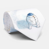Yellowsnowの雪だるまのタイ ネクタイ (ロール)