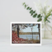 yellowstone湖の州立公園のロゴ ポストカード (スタンド正面)