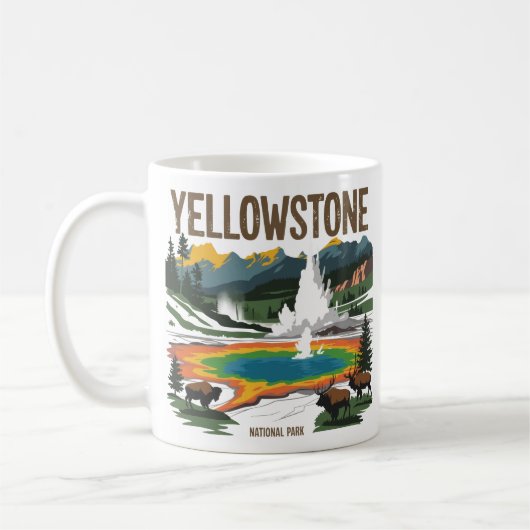 Yellowstone コーヒーマグカップ (左)