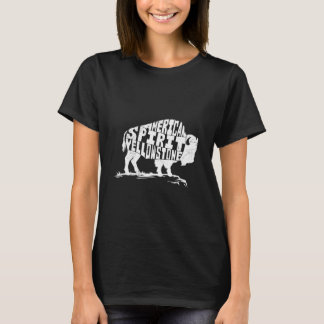 Yellowstone AMERICAN SPIRIT NATIONAL PARK Funny Wy Tシャツ