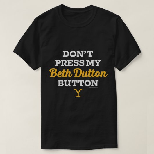 Yellowstone Beth Dutton Button Tシャツ (デザイン正面)