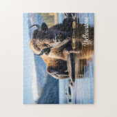Yellowstone Buffalo Jigsaw Puzzle ジグソーパズル (縦)