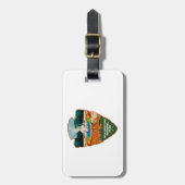 Yellowstone Grand Prismatic Spring Arrowhead ラゲッジタグ (正面縦)
