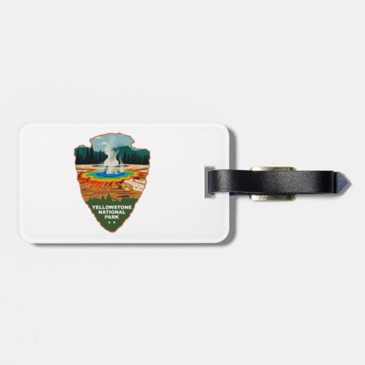 Yellowstone Grand Prismatic Spring Arrowhead ラゲッジタグ (裏面横)