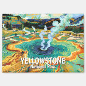 Yellowstone Grand Prismatic Spring Van Gogh Custom マグネット (正面)