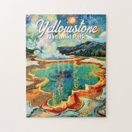 Yellowstone Grand Prismatic Van Gogh Colorful ジグソーパズル