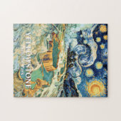 Yellowstone Mammoth Hot Springs Van Gogh Vibrant ジグソーパズル (横)