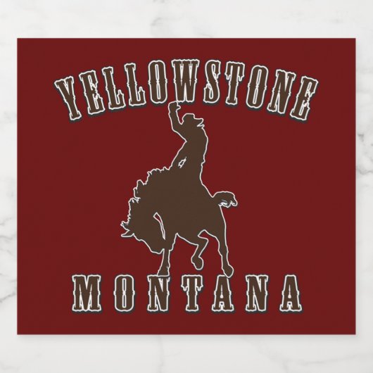 Yellowstone Montana ビールラベル (シングルラベル)