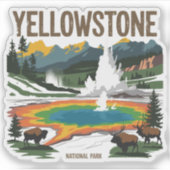 Yellowstone National Park シール (正面)