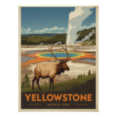Yellowstone National Park ポスター (正面)