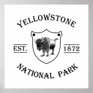 yellowstone national park ポスター