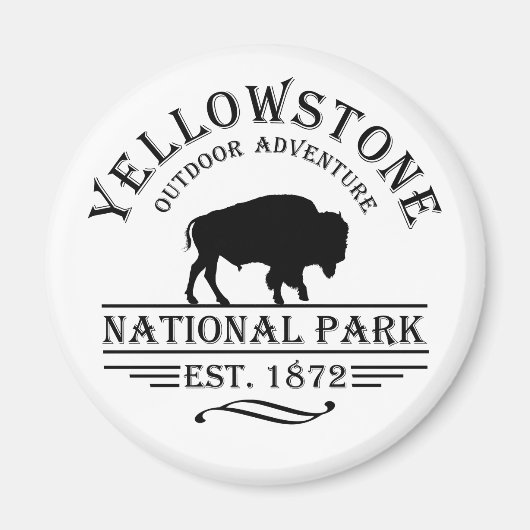 yellowstone national park マグネット (正面)