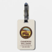 Yellowstone National Park ラゲッジタグ (裏面縦)