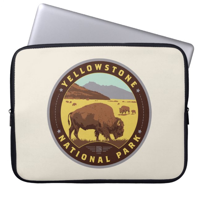 Yellowstone National Park ラップトップスリーブ (正面)