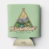 Yellowstone National Park 缶クーラー (裏面)