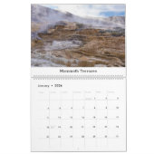 Yellowstone National Park 12 Month Calendar カレンダー (1月 2026)