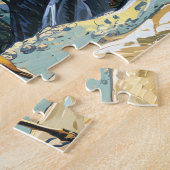 Yellowstone National Park Bighorn Sheep Van Gogh ジグソーパズル (側面)