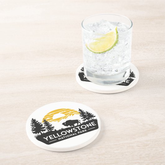 Yellowstone National Park Bison Coaster コースター (側面)