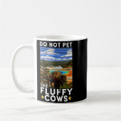 Yellowstone National Park Bison Do Not Pet The Flu コーヒーマグカップ (左)