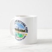 Yellowstone National Park Cute Landscape コーヒーマグカップ (正面左)