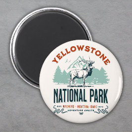 Yellowstone National Park Cute Landscape マグネット