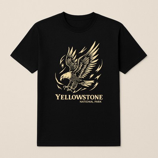 Yellowstone National Park Eagle Vintage Tシャツ