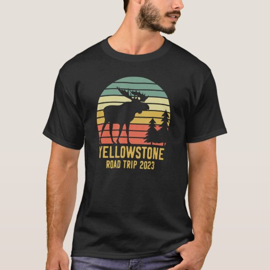 Yellowstone National Park Family Road Trip 2023 Ma Tシャツ (正面)
