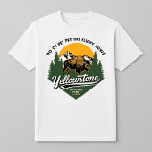 Yellowstone National Park Fluffy Cows Tシャツ
