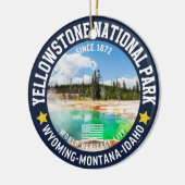 Yellowstone National Park Forest Landscape セラミックオーナメント (左)