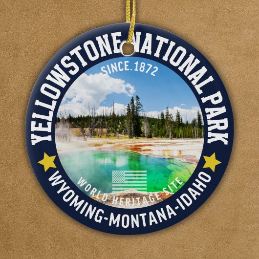 Yellowstone National Park Forest Landscape セラミックオーナメント