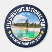 Yellowstone National Park Forest Landscape マグネット (正面)