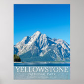 Yellowstone National park Forest Landscape Photo ポスター (正面)