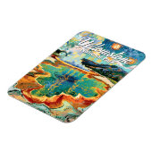 Yellowstone National Park Grand Prismatic Van Gogh マグネット (左側)