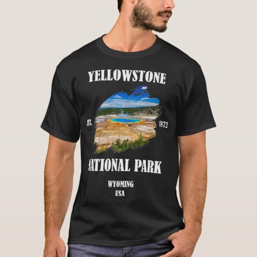 Yellowstone National Park - Grand Prismatic Wyomin Tシャツ (正面)
